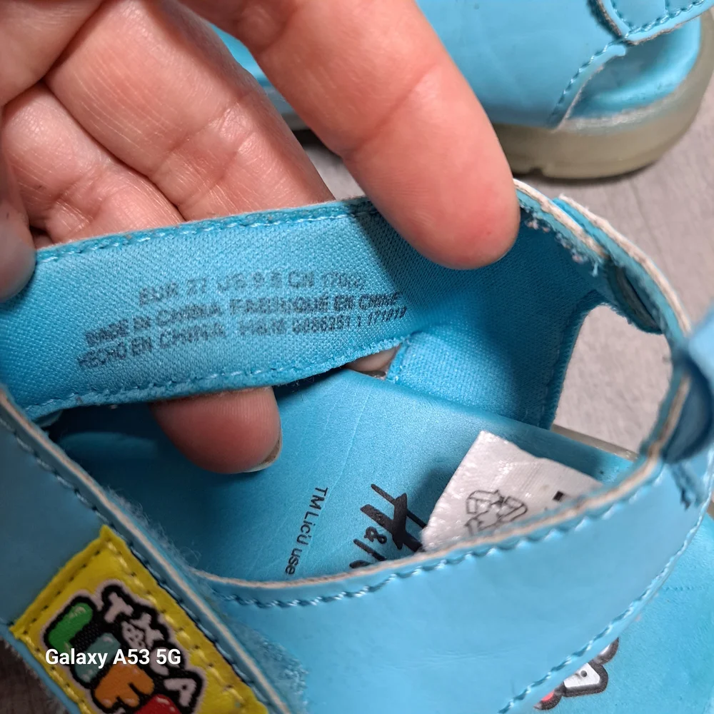 H&M Kids Aqua Blue Sandals with Fruit Characters